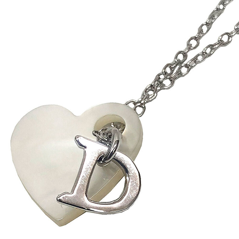 DIOR Silver Heart Necklace